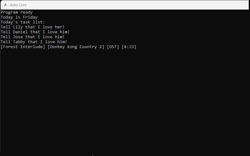 Auto Core screenshot