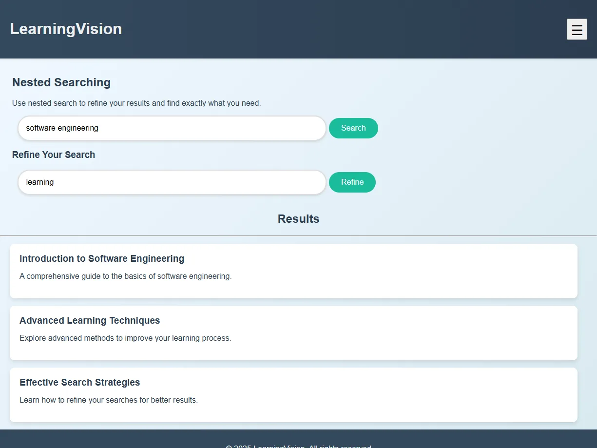 LearningVision screenshot
