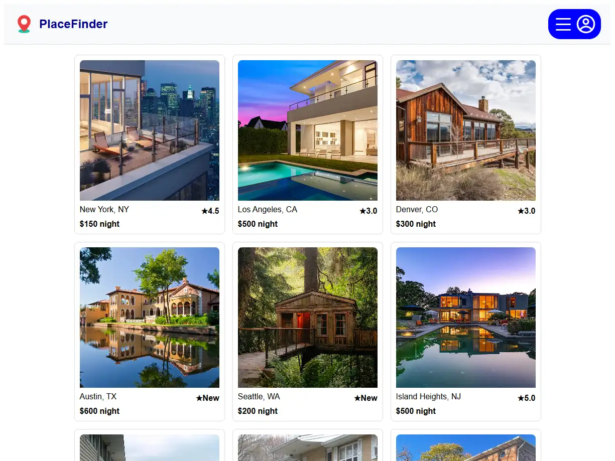 PlaceFinder screenshot